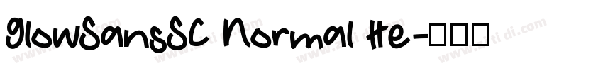 GlowSansSC Normal He字体转换